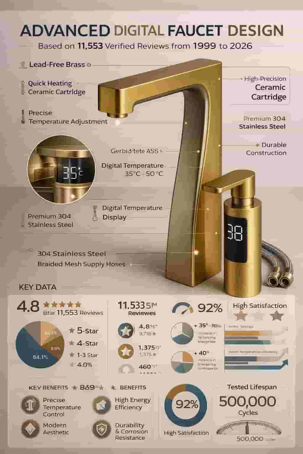 Automatic sensor faucet installation reference